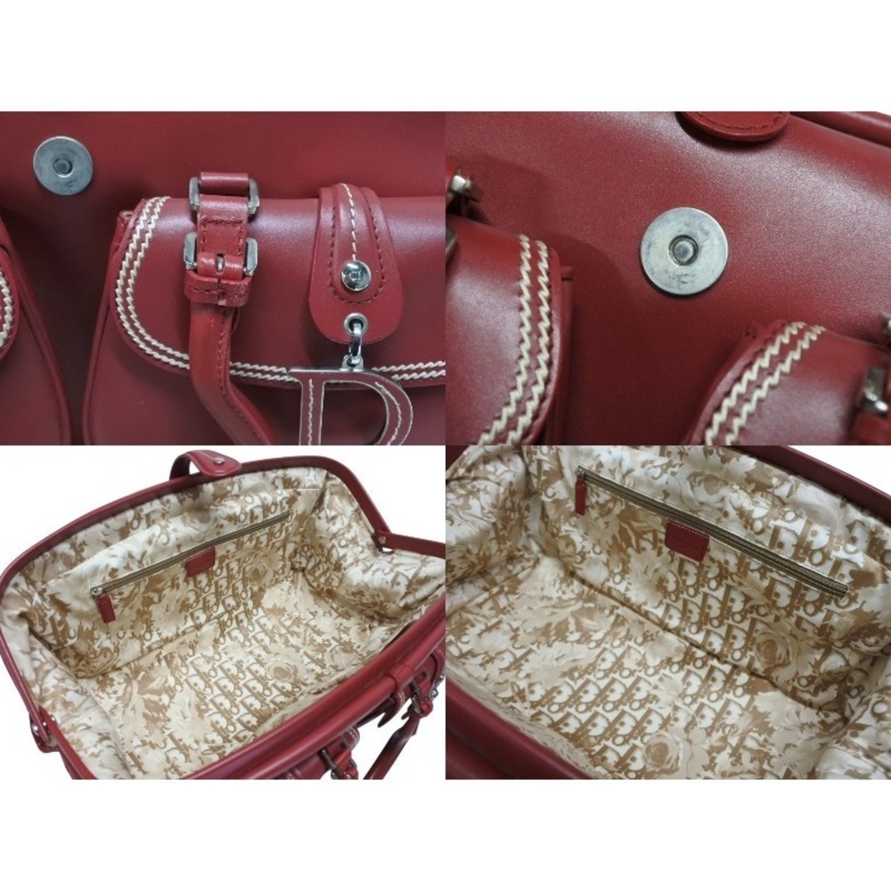 Christian Dior Doctors Bag Red Leather - Picture 9 of 10
